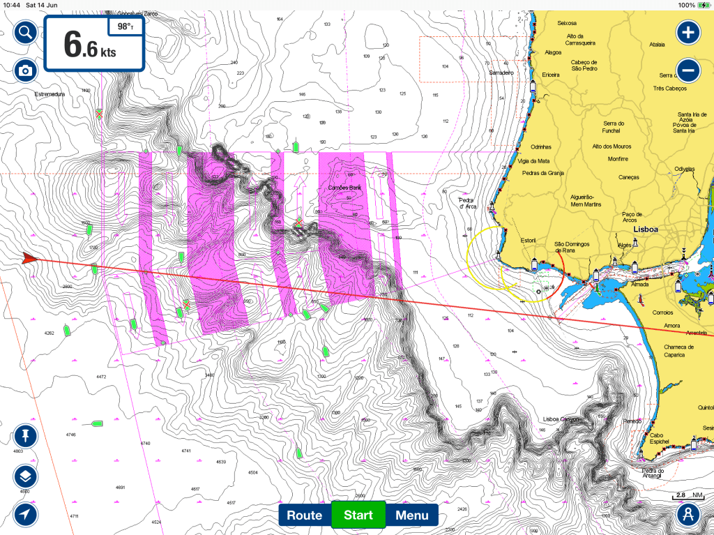 Chartplotter screenshot