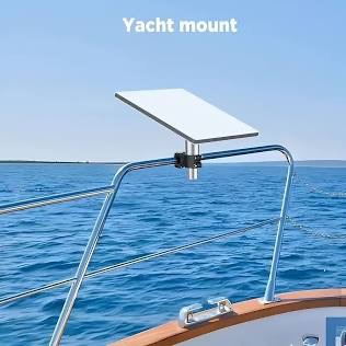 Picture of Starling mini satellite dish on a boat